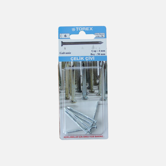 Torex Çelik Çivi Galvaniz 4x50 mm