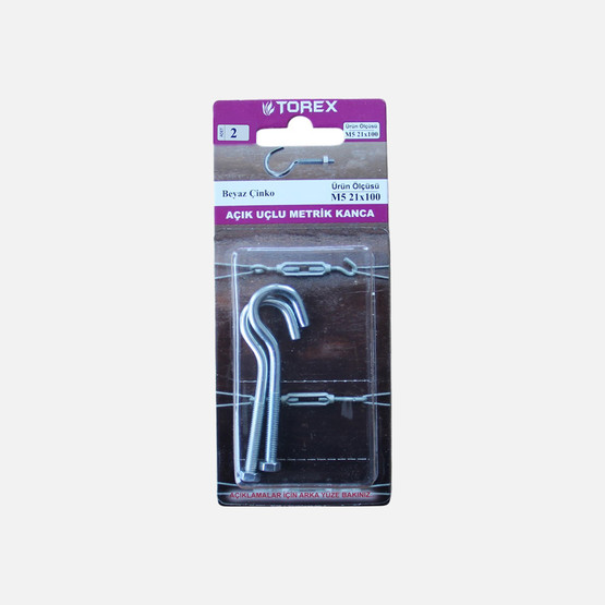 Torex Açık Uçlu Metrik Kanca M5 21x100 mm