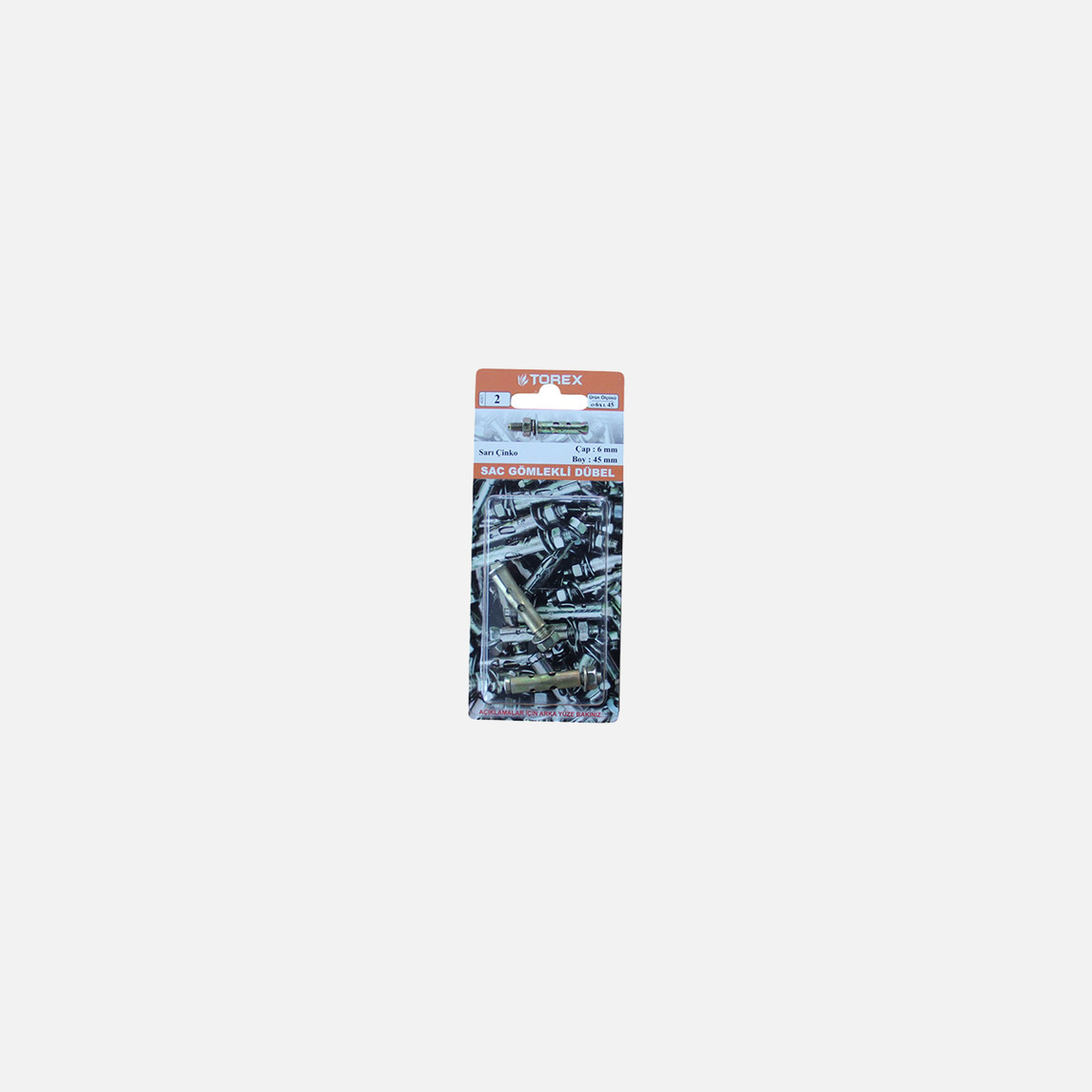    Torex Sac Gömlekli Dübel 6x45 mm 
