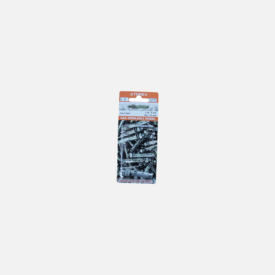    Torex Sac Gömlekli Dübel 8x55 mm 