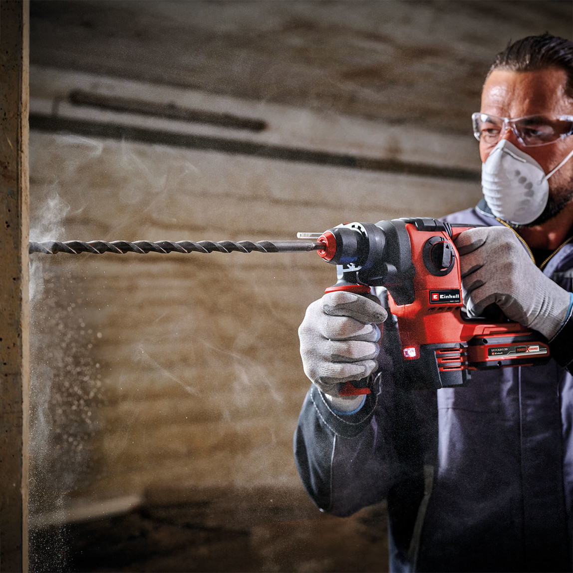   Einhell Professional Kömürsüz 3'lü Makine Seti  (2x4,0 Ah Plus Akülü) 