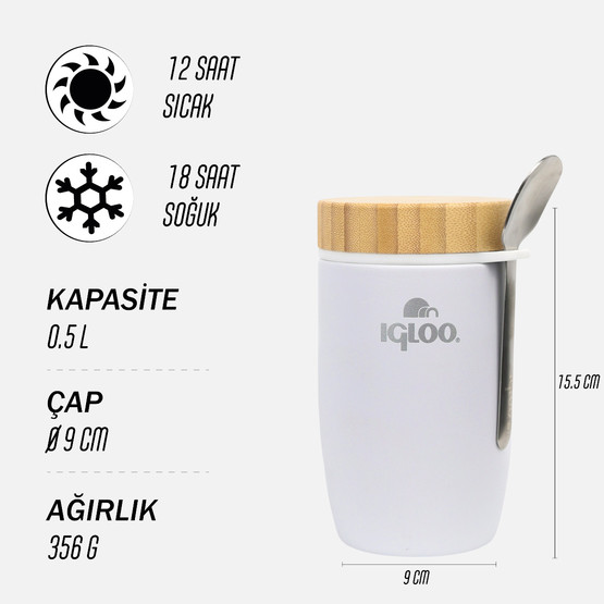 Igloo Bamboo Yemek Termosu 500 ml - Asorti