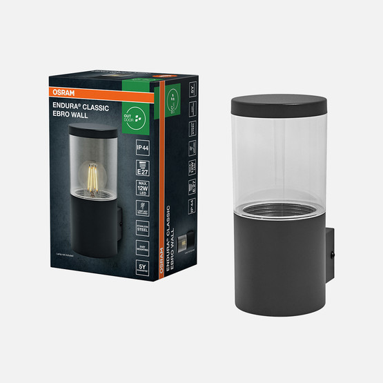Osram Endura Classic Ebro Aplik Siyah 23cm