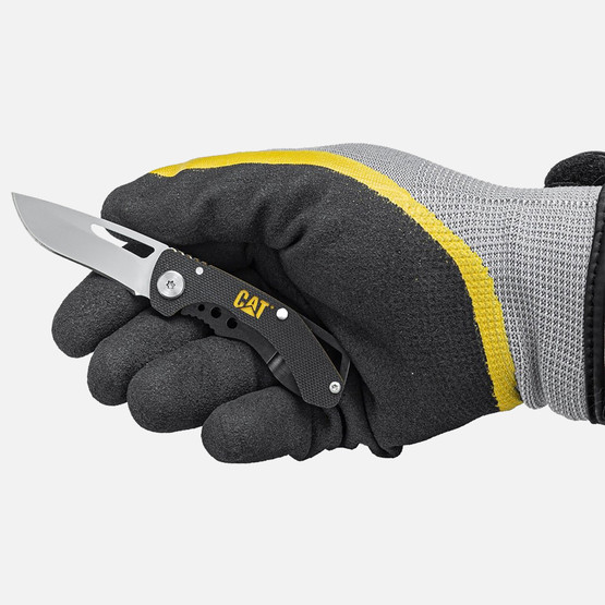 Cat DA980010 Kemer Askı Kancalı Katlanabilir 12CM Paslanmaz Çelik Kamp Çakısı