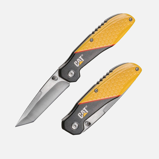 Cat DA980047 Kemer Askı Kancalı Katlanabilir 18CM Paslanmaz Çelik Kamp Çakısı 