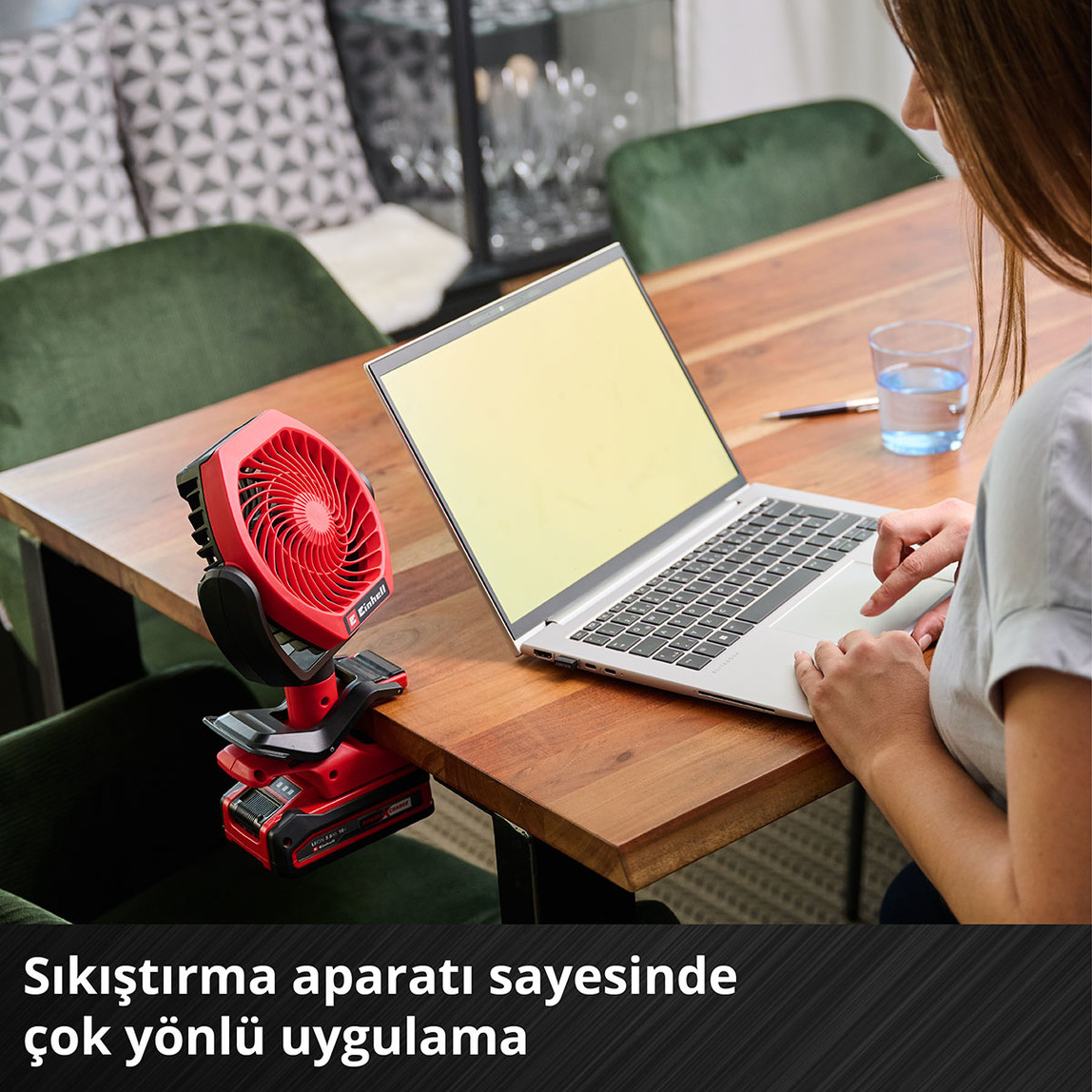    Einhell Classic Akülü Vantilatör GC-CF 18/110 Lİ - Solo (Akü ve Şarj Cihazı Dahil Değildir) 