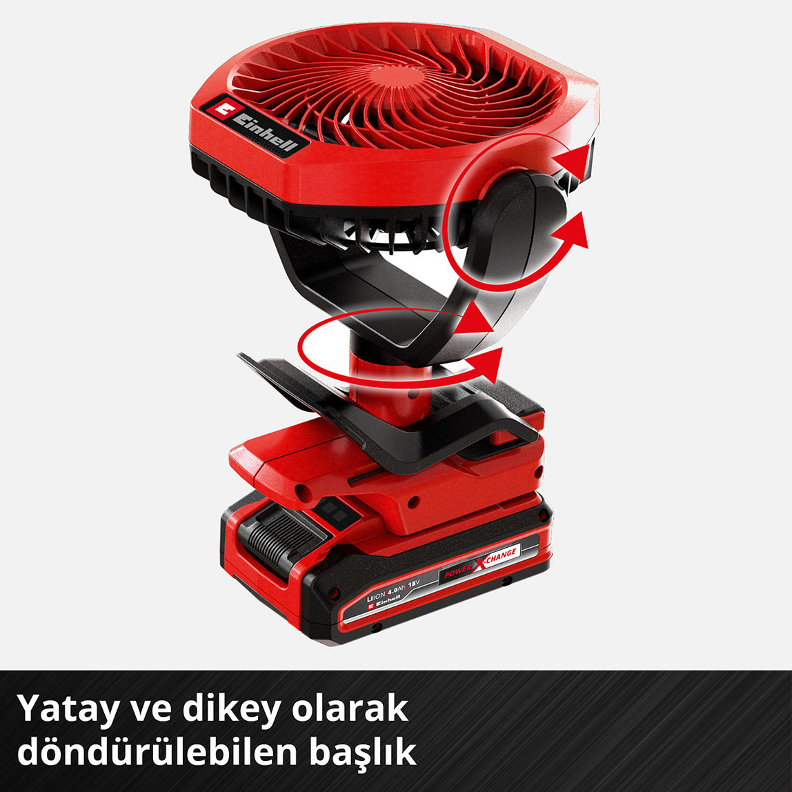    Einhell Classic Akülü Vantilatör GC-CF 18/110 Lİ - Solo (Akü ve Şarj Cihazı Dahil Değildir) 