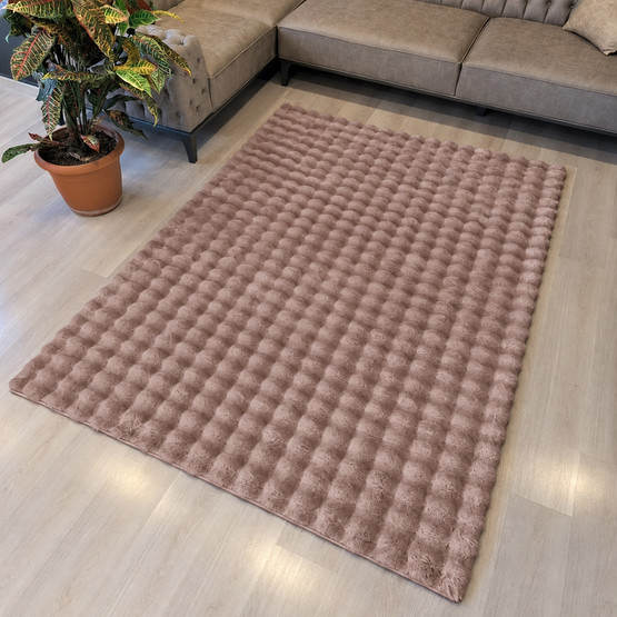 Crea Vizon Mantar Post Ebatlı Halı 80x150 cm