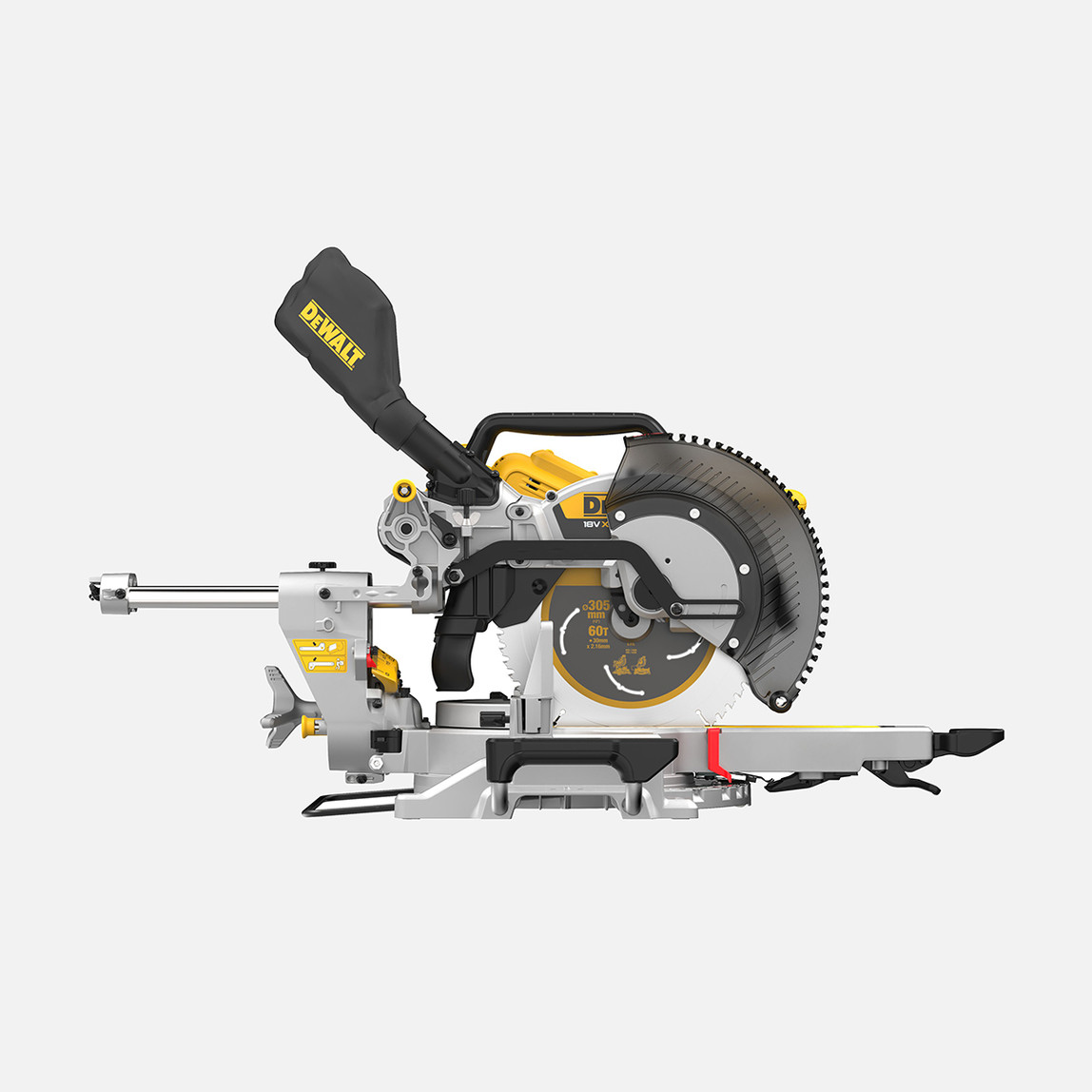    Dewalt 18V 305 mm Kayar Solo Gönye Testere (Akü ve Şarj Cihazı Dahil Değildir.) 
