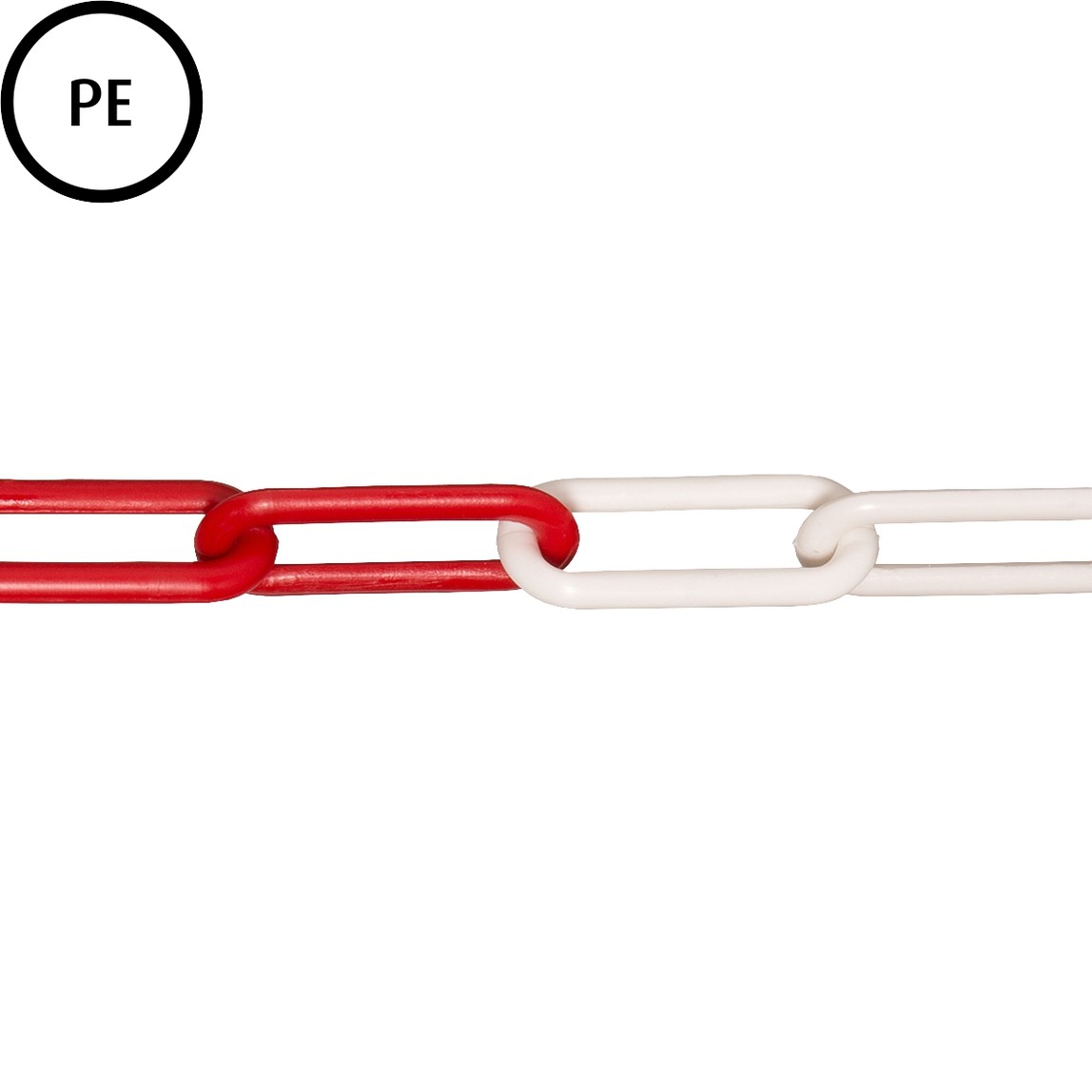    Conacord Plastik Zincir Kırmızı-Beyaz 6 mm 