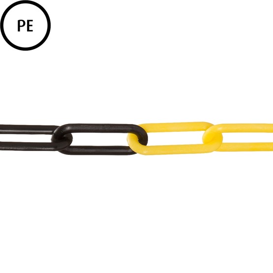 Conacord Plastik Zincir Siyah-Sarı 6 mm