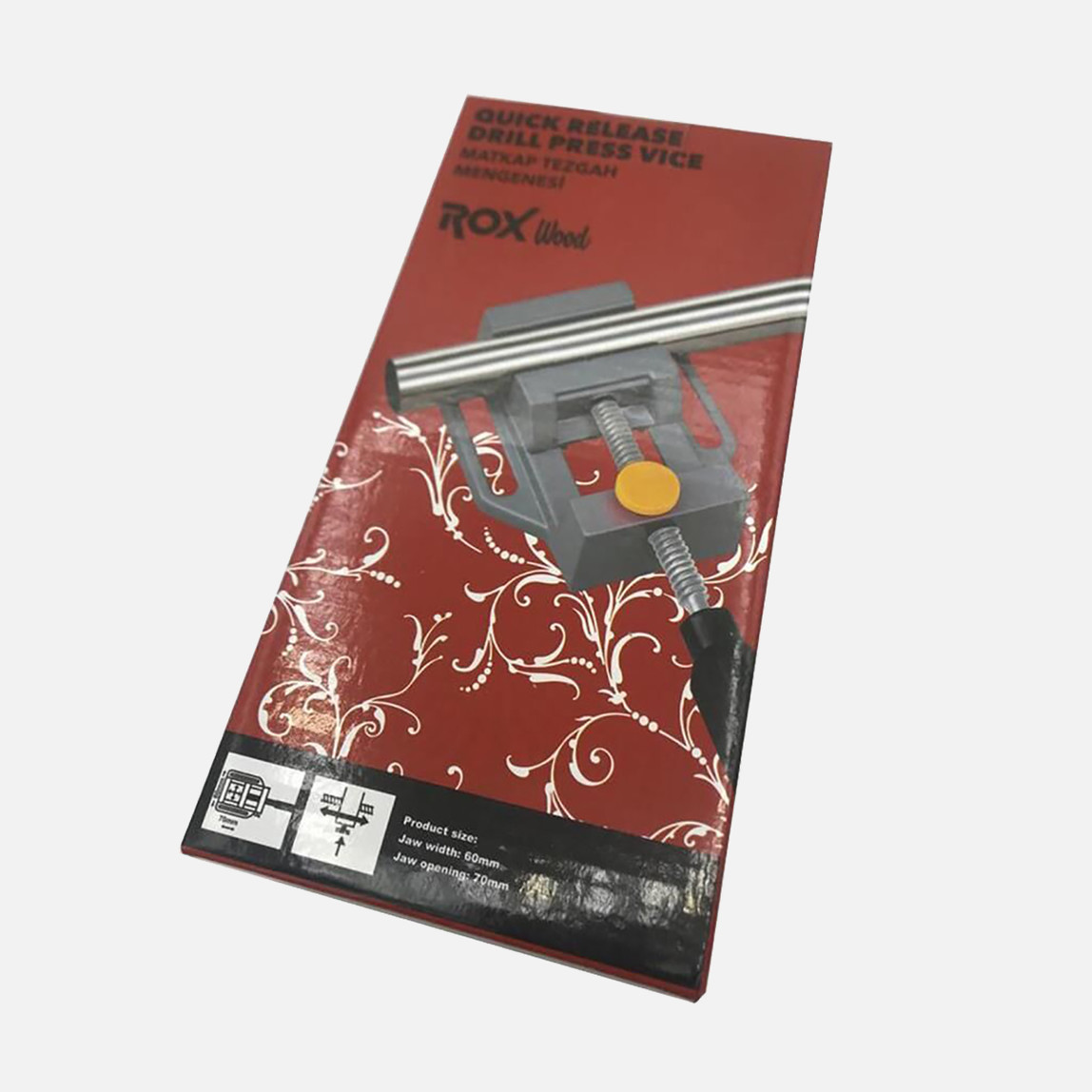    Rox Wood 0094 Alüminyum Mini Sütunlu Matkap Tezgahı Mengenesi 