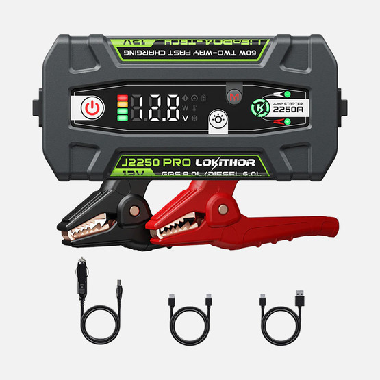 Lokithor J2250PRO 12V 2250Amp LiFePO4 Akıllı Akü Takviye, Powerbank ve Led Lamba