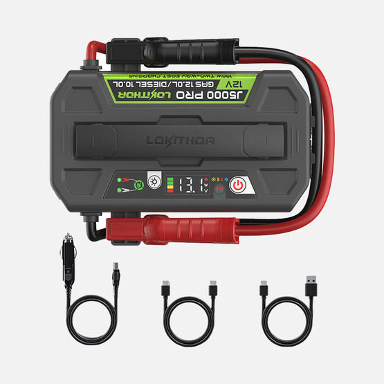 Lokithor J5000PRO 12V 5000Amp LiFePO4 Akıllı Akü Takviye, Powerbank ve Led Lamba