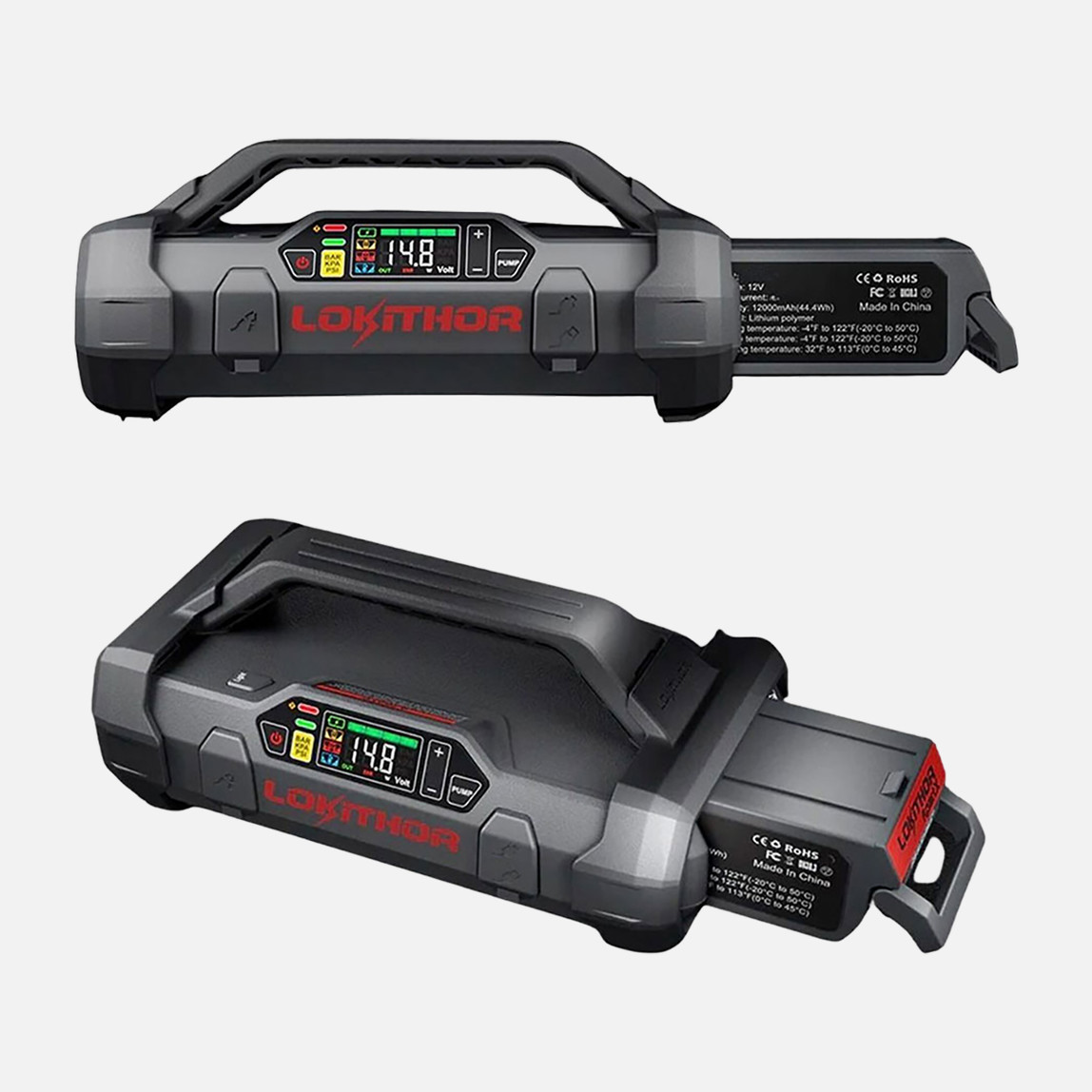    Lokithor APARTX4000 12V 4000Amp Li-Polimer Akıllı Akü Takviye, Pompa, Powerbank ve Led Lamba 