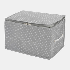 Tvl Home Puantiyeli Mini Saklama Hurcu Gri 30x22x18 cm