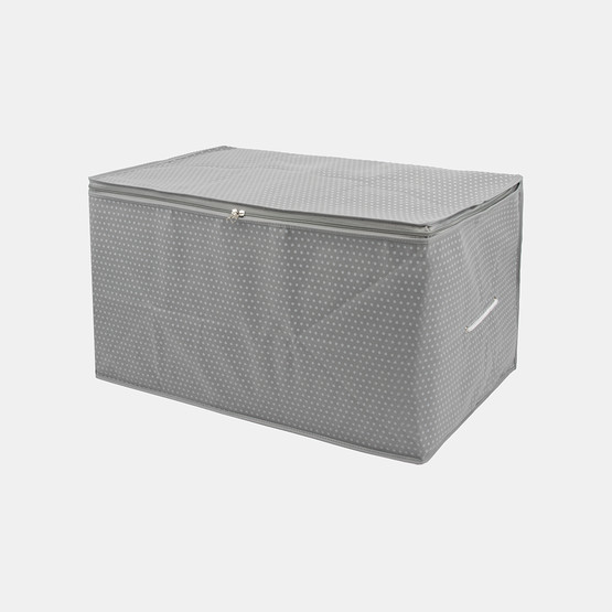 Tvl Home Puantiyeli Küçük Saklama Hurcu Gri 52x28x21 cm