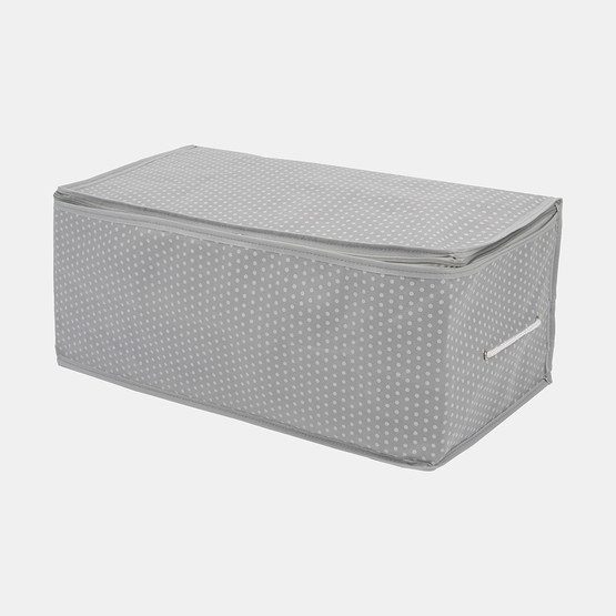 Tvl Home Puantiyeli Büyük Saklama Hurcu Gri 74x46x46 cm
