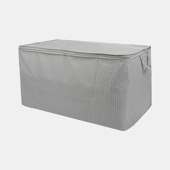 Tvl Home Puantiyeli Maxi Saklama Hurcu Gri 75x40x40 cm