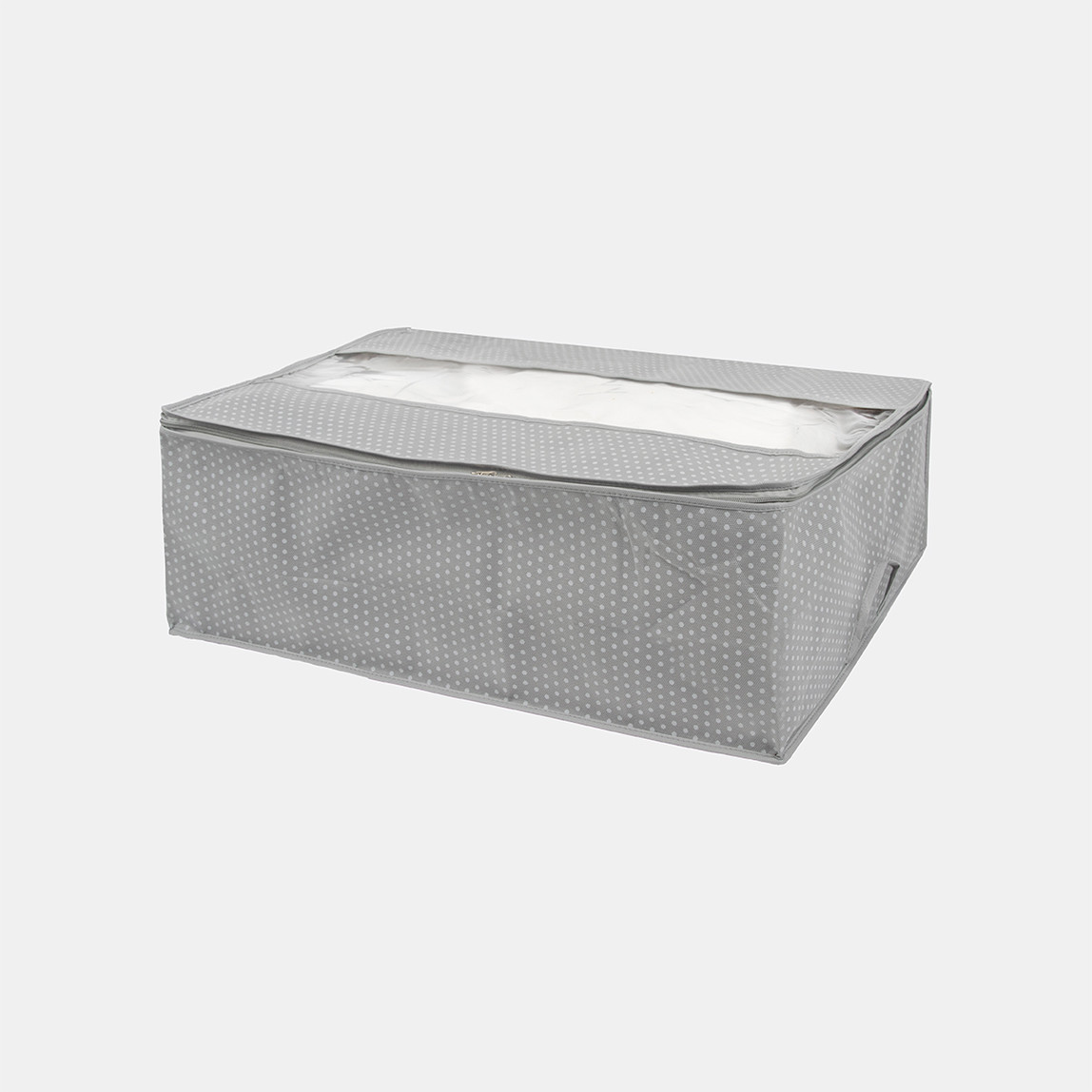    Tvl Home Pencereli Baza Altı Büyük Saklama Hurcu Gri 62x46x22 cm 