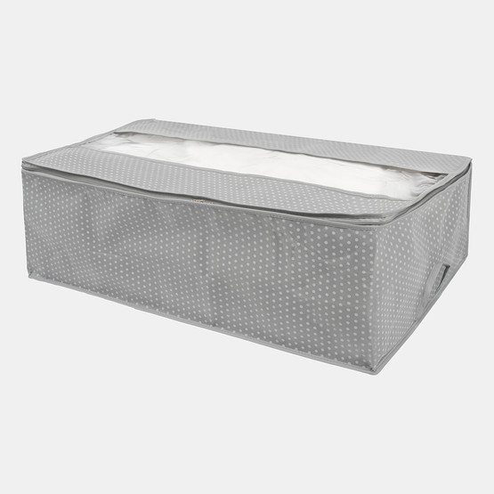 Tvl Home Pencereli Baza Altı Mega Saklama Hurcu Gri 74x46x22 cm