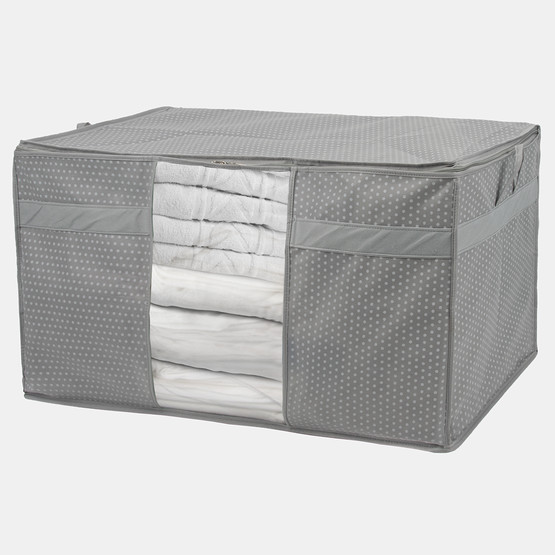 Tvl HomePencereli Yastık Saklama Hurcu Gri 75x40x40 cm