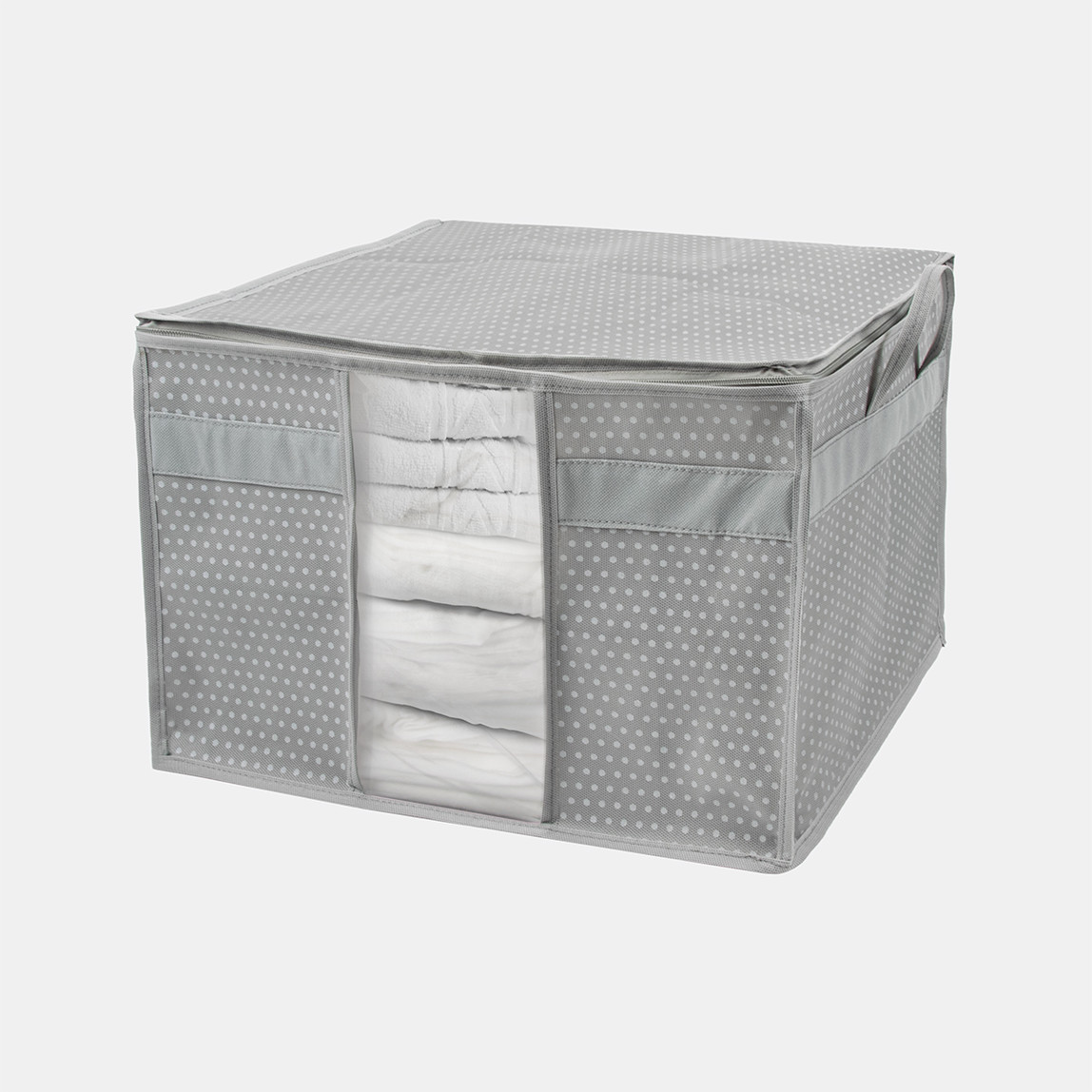    Tvl HomePencereli Kazak Saklama Hurcu Gri 45x40x30 cm 
