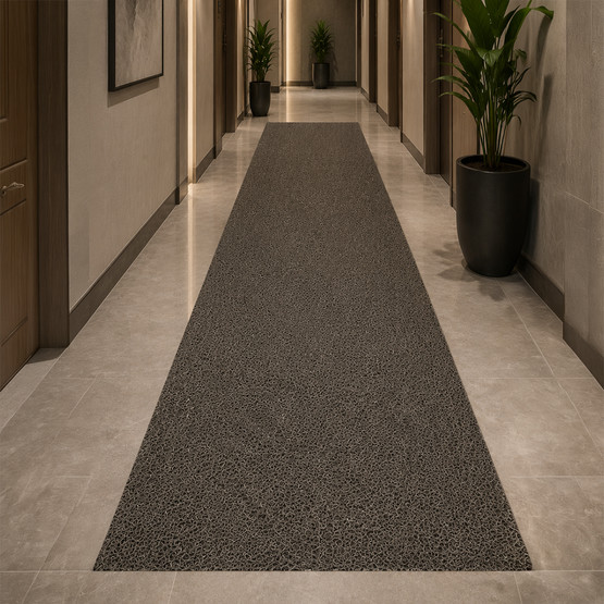 Güven Collection Kıvırcık Paspas Gri 120x300 cm
