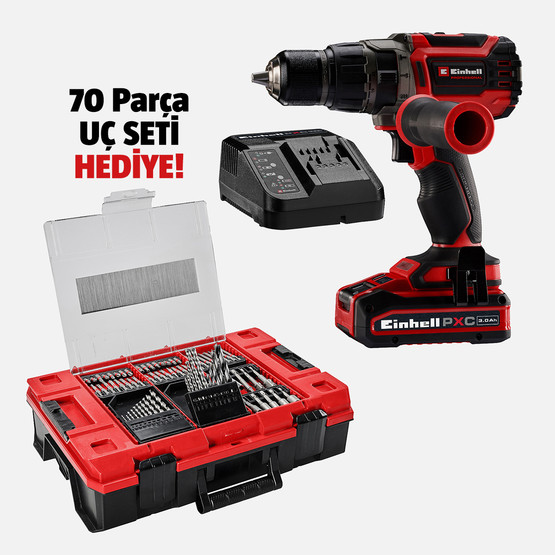 Einhell TP-CD 18/70 Li-i BL+70 3 Ah Akülü Darbeli Vidalama