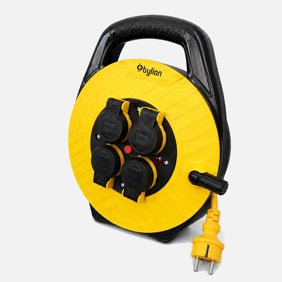 Bylion 10 Metre Sarı Makaralı Uzatma Kablosu