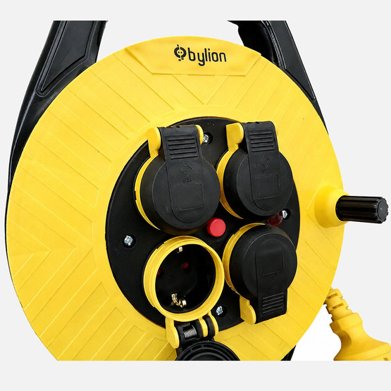 Bylion 10 Metre Sarı Makaralı Uzatma Kablosu