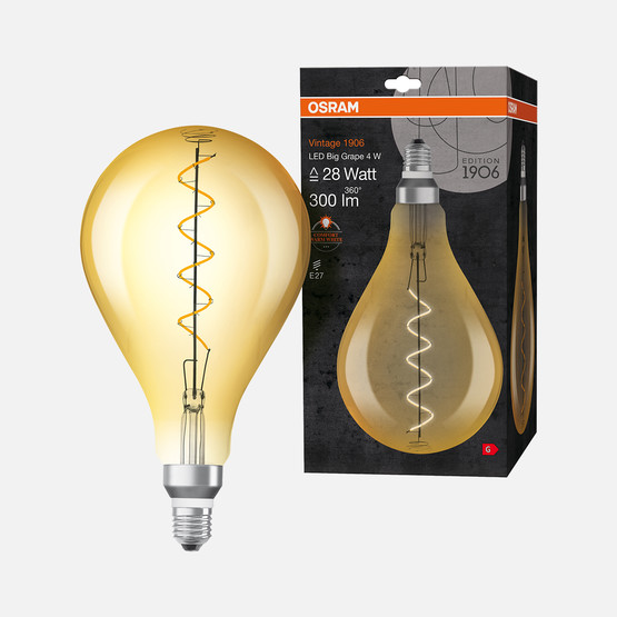 Osram 1906 Big Round 4W E27 LED Ampul