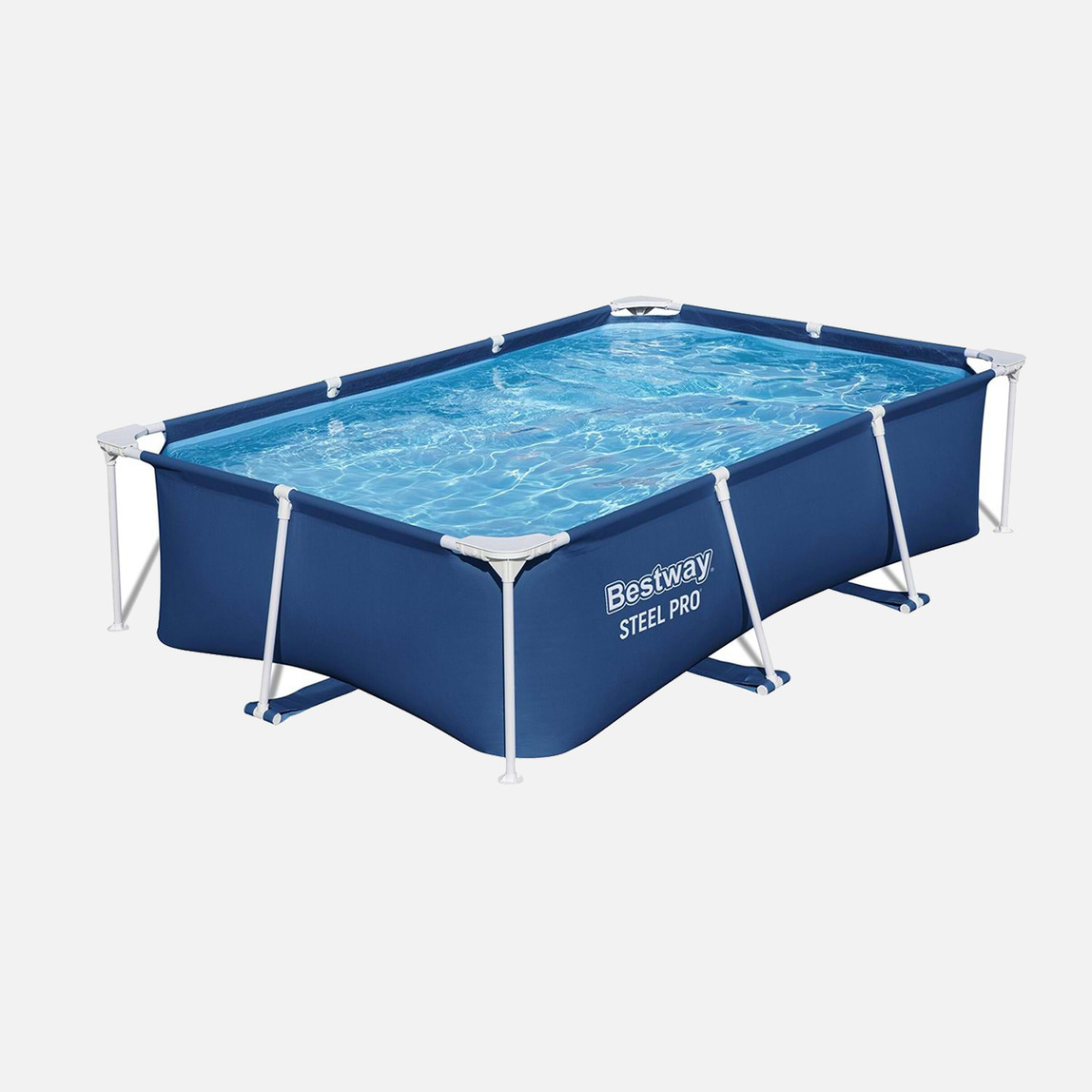    Bestway 56403 Steel Pro Dikdörtgen Yerüstü Prefabrik Havuz 2,59 m x 1,70 m x 61 cm 