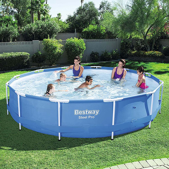 Bestway Prefabrik Havuz Steel Pro MAX Yer Üstü Prefabrik Çember Havuz 3,66 m x 76 cm 56706 