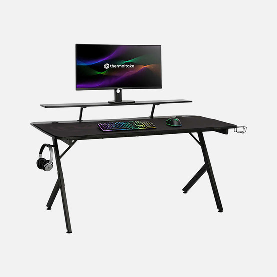 Adore Ryze Castle Karbon Fiber RGB Oyuncu Masası - Siyah
