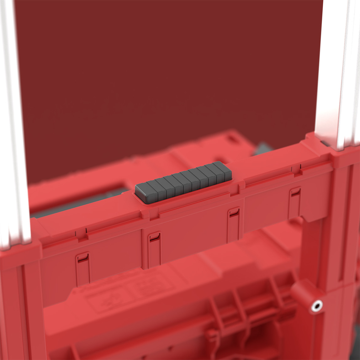    Qbrick System PRIME Cart RED Ultra HD 23cm Arazi Tekerlekli Takım Çantası, Su Geçirmez (IP66), Kırmızı, 37L 
