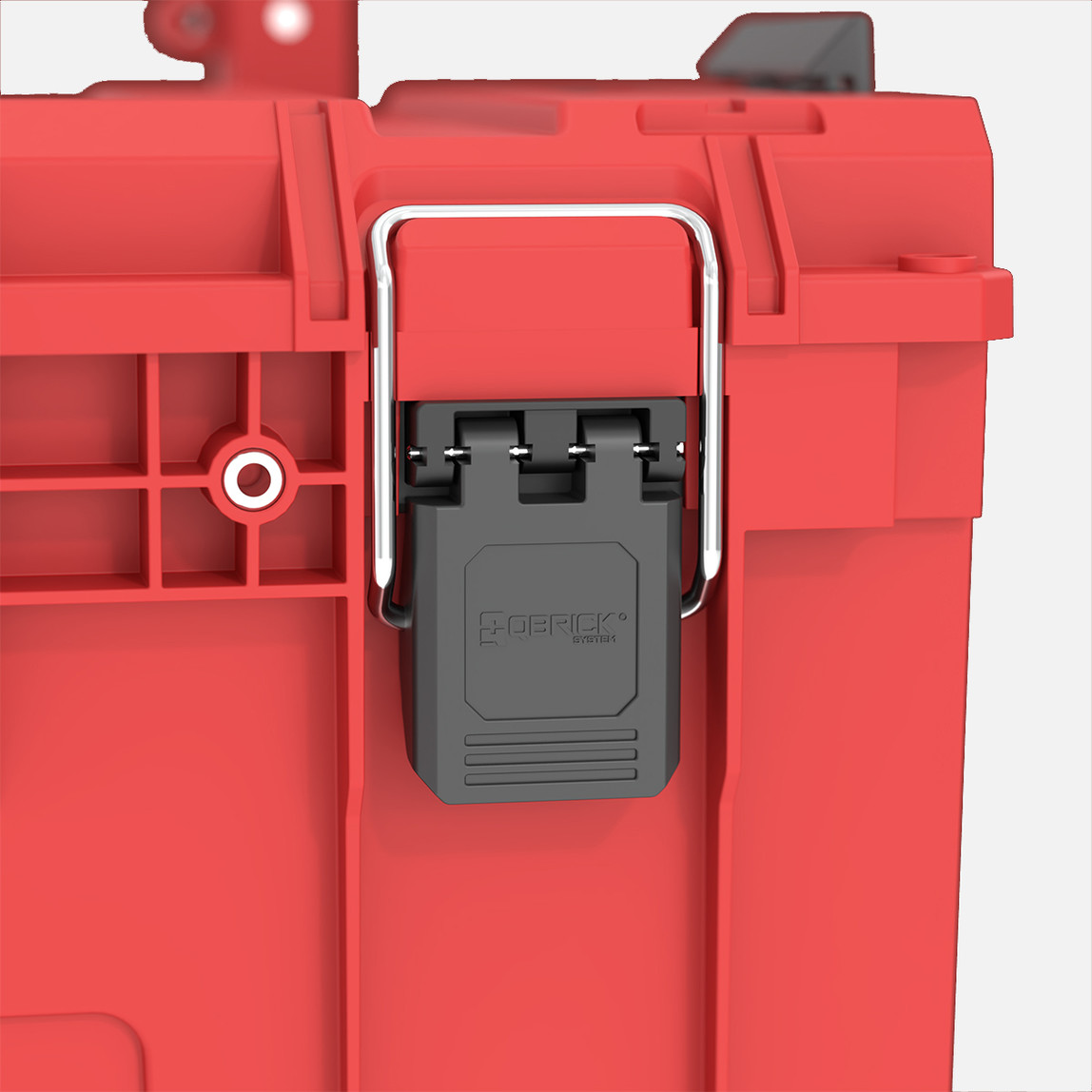    Qbrick System PRIME Cart RED Ultra HD 23cm Arazi Tekerlekli Takım Çantası, Su Geçirmez (IP66), Kırmızı, 37L 
