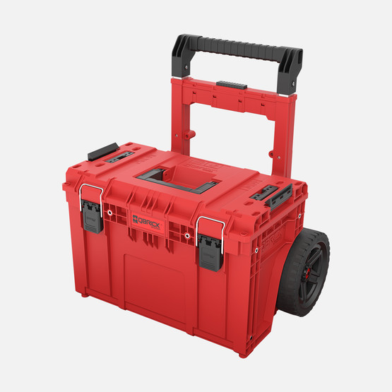Qbrick System PRIME Cart RED Ultra HD 23cm Arazi Tekerlekli Takım Çantası, Su Geçirmez (IP66), Kırmızı, 37L
