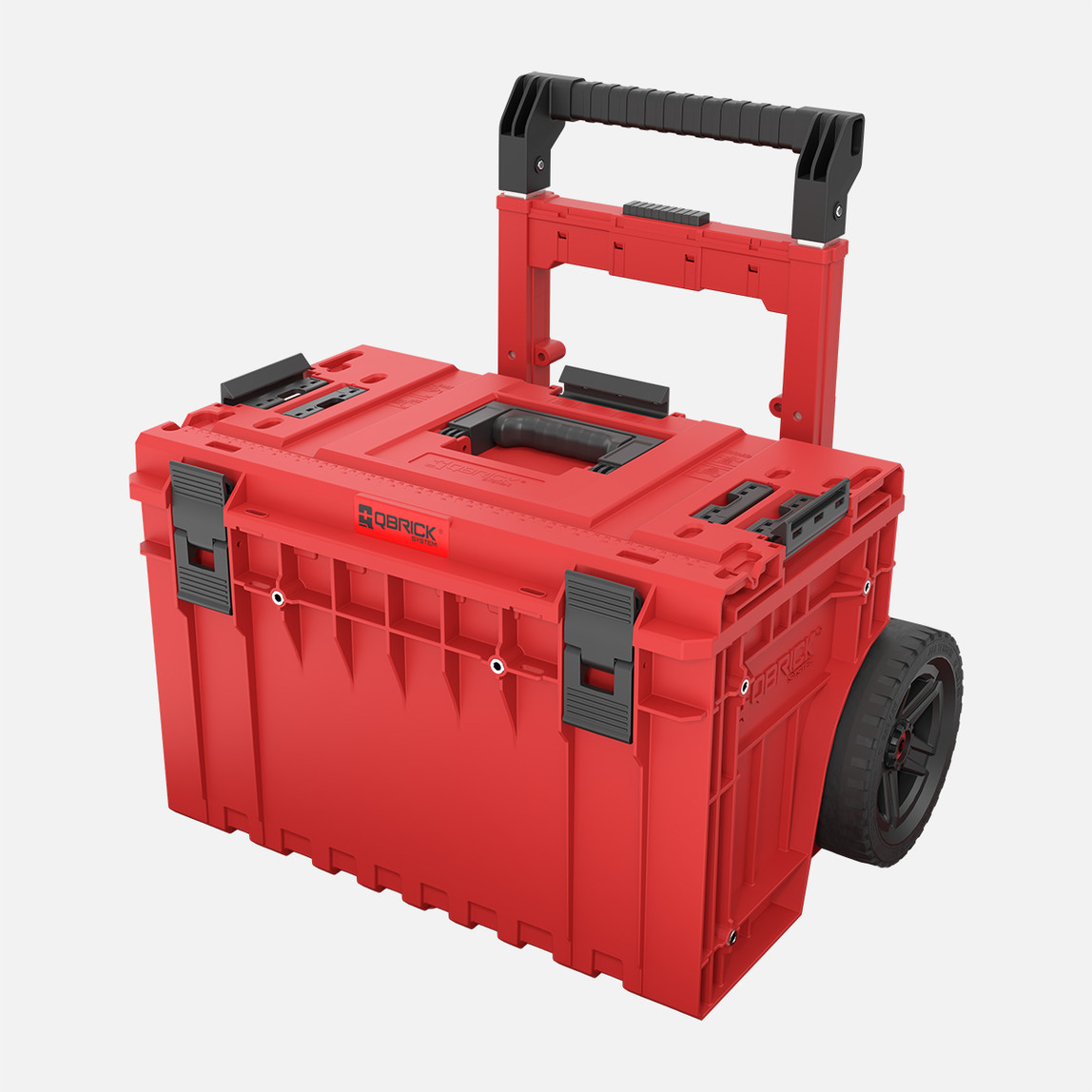    Qbrick System ONE Cart 2.0 RED Ultra HD Custom 52 L Tekerlekli Takım Çantası, Teleskopik Saplı, Kırmızı 