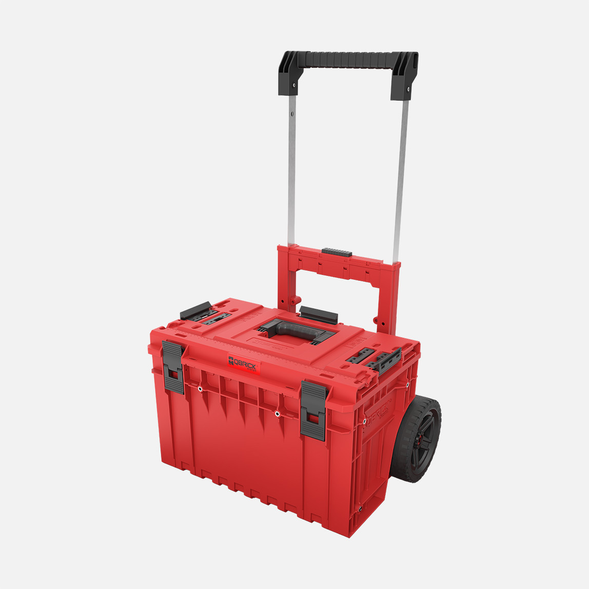    Qbrick System ONE Cart 2.0 RED Ultra HD Custom 52 L Tekerlekli Takım Çantası, Teleskopik Saplı, Kırmızı 