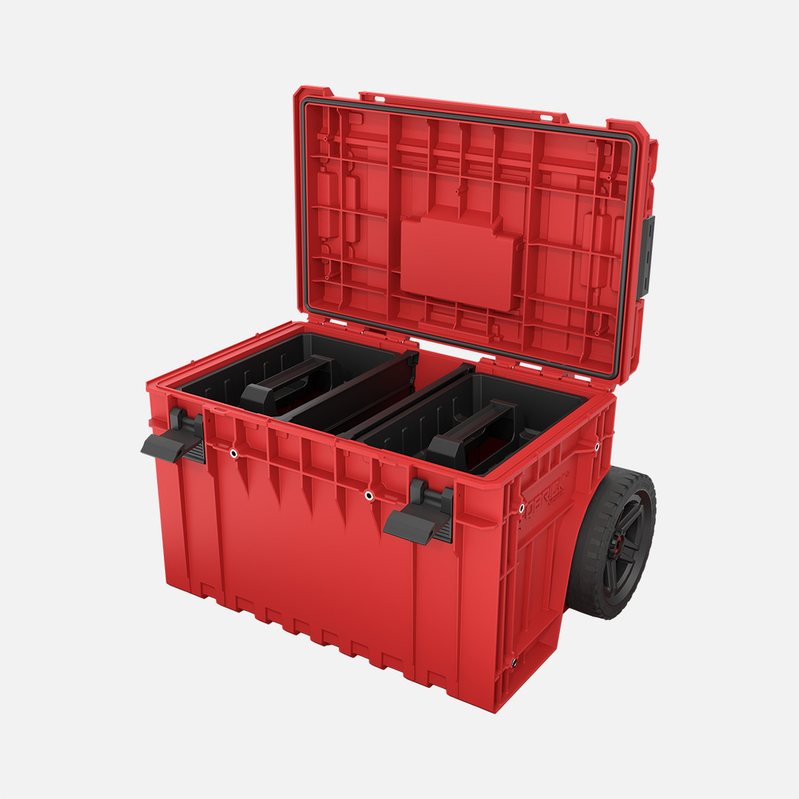    Qbrick System ONE Cart 2.0 RED Ultra HD Custom 52 L Tekerlekli Takım Çantası, Teleskopik Saplı, Kırmızı 