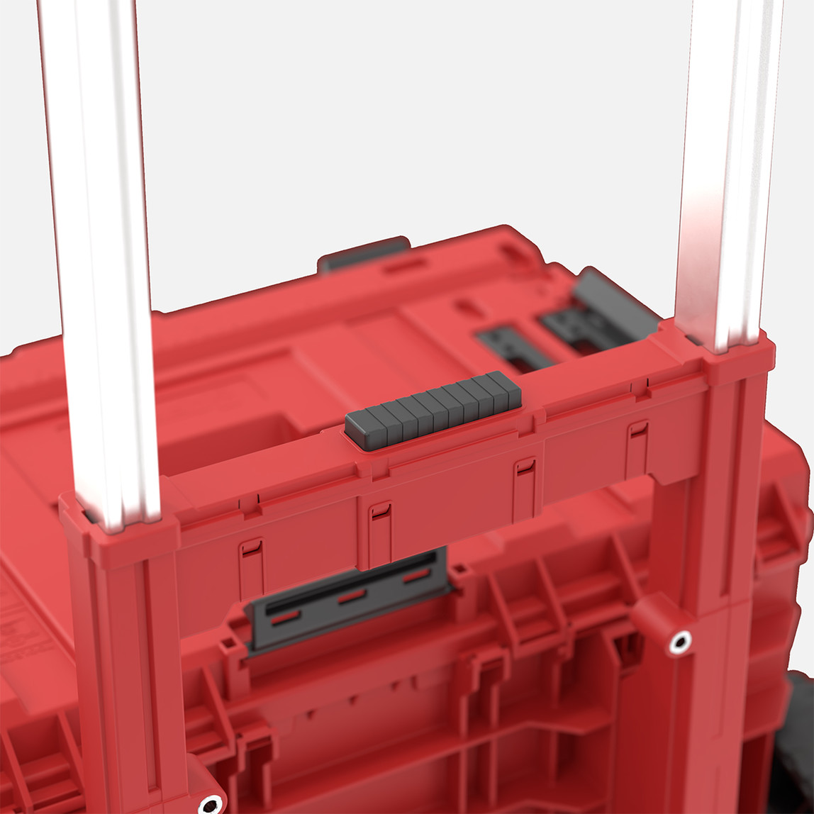    Qbrick System ONE Cart 2.0 RED Ultra HD Custom 52 L Tekerlekli Takım Çantası, Teleskopik Saplı, Kırmızı 