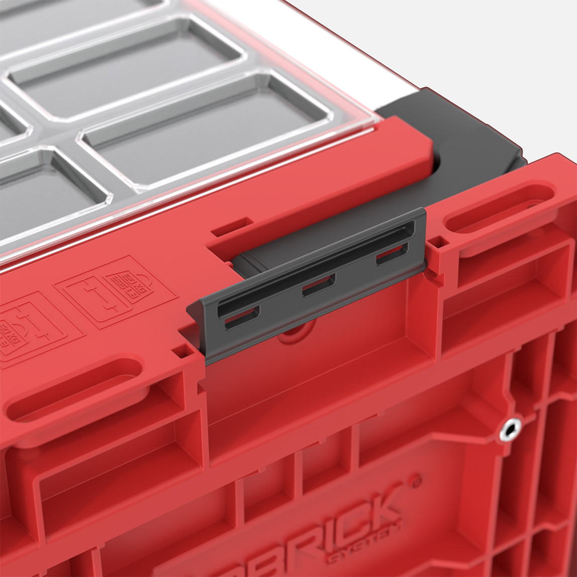    Qbrick System ONE 450 2.0 Expert RED Ultra HD Custom 52 L Takım Çantası, Kapak Organizerli, Kırmızı 