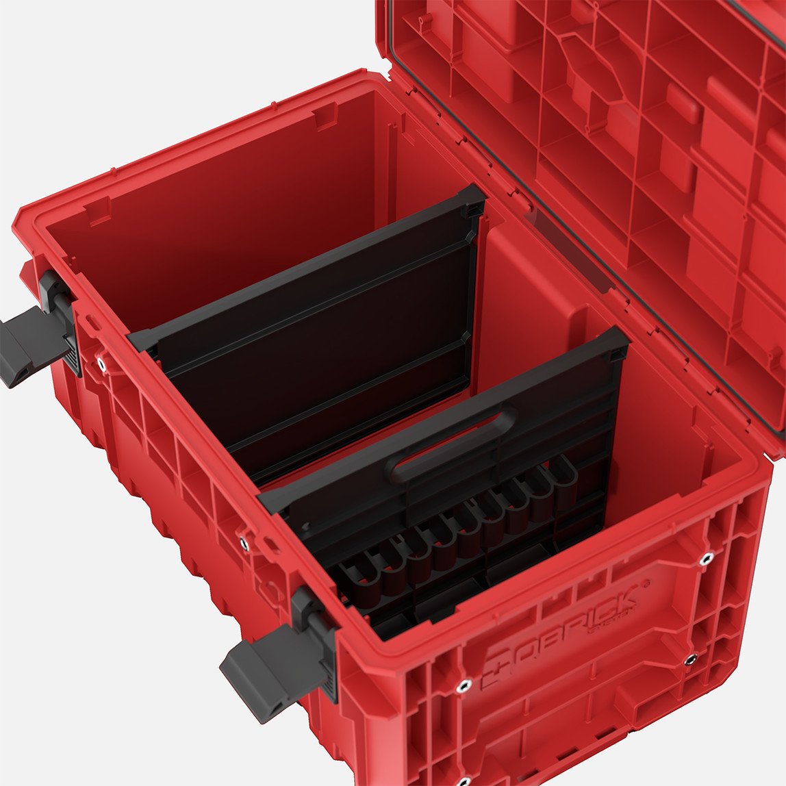    Qbrick System ONE 350 2.0 Profi RED Ultra HD Custom 38 L Takım Çantası, Kapak Organizerli, Kırmızı 