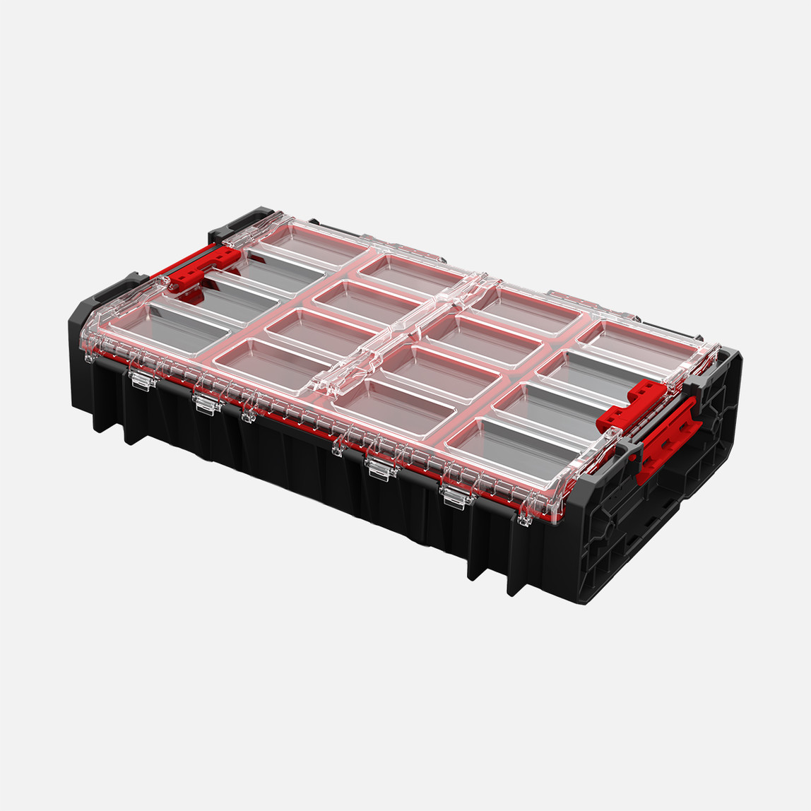    Qbrick System ONE Organizer XL 2.0 13,5 L Büyük Boy Organizer, 8 Kovalı, Siyah 