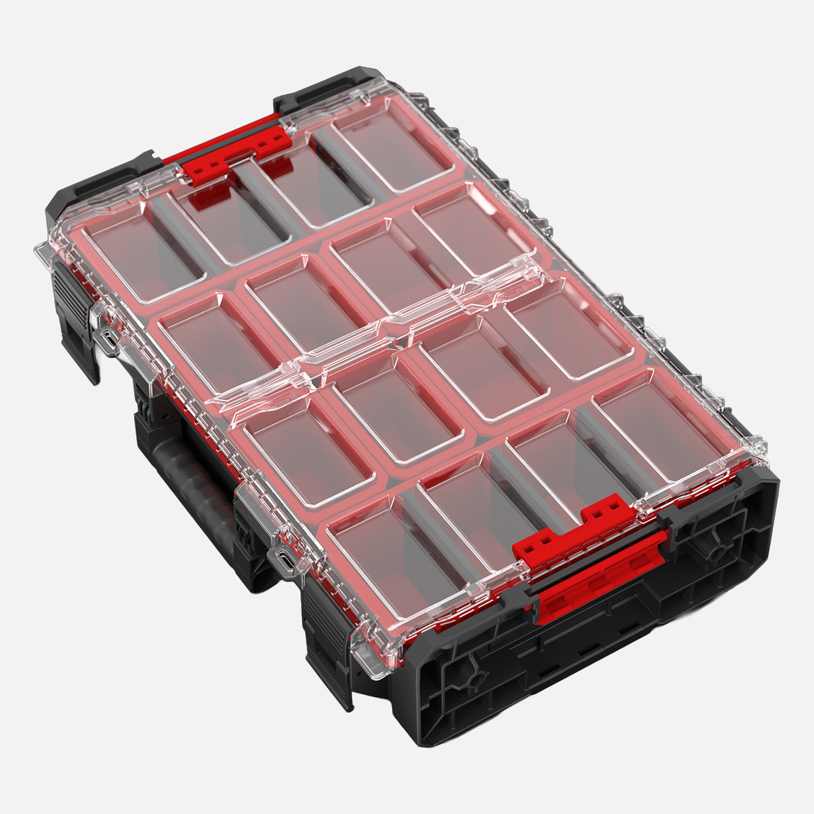    Qbrick System ONE Organizer XL 2.0 13,5 L Büyük Boy Organizer, 8 Kovalı, Siyah 