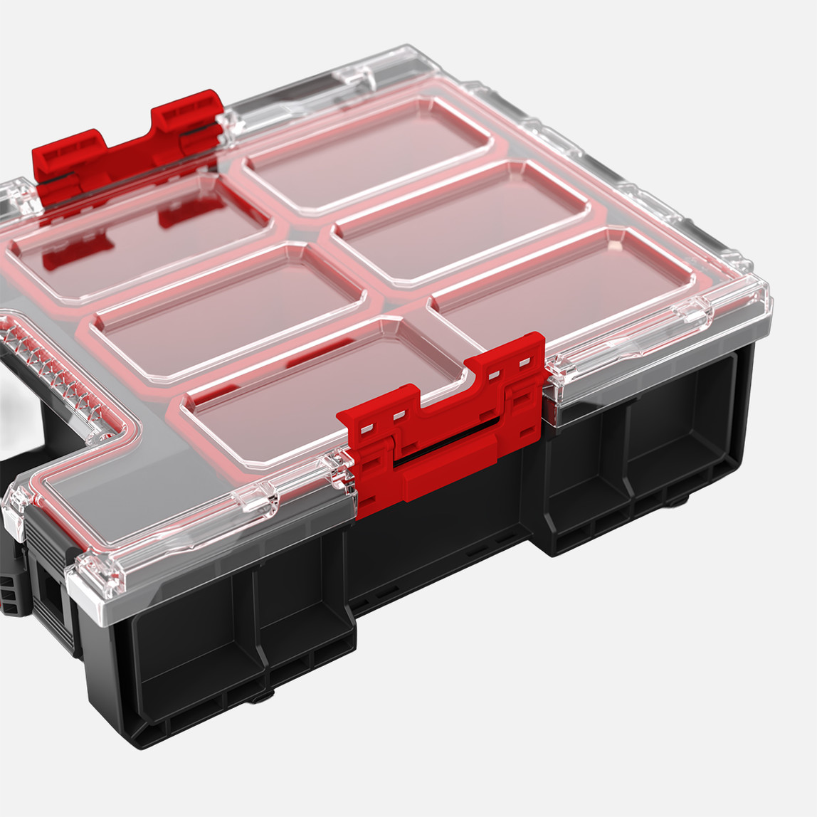    Qbrick System ONE Organizer M Plus 2.0 4 L Organizer, 5 Kovalı, Siyah 