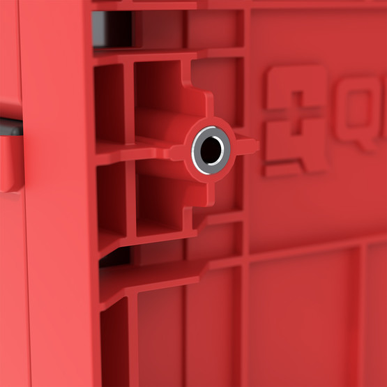 Qbrick System PRO Drawer 2 Toolbox 2.0 Expert RED Ultra HD 2 Çekmeceli Takım Çantası, Metal Raylı, Kırmızı