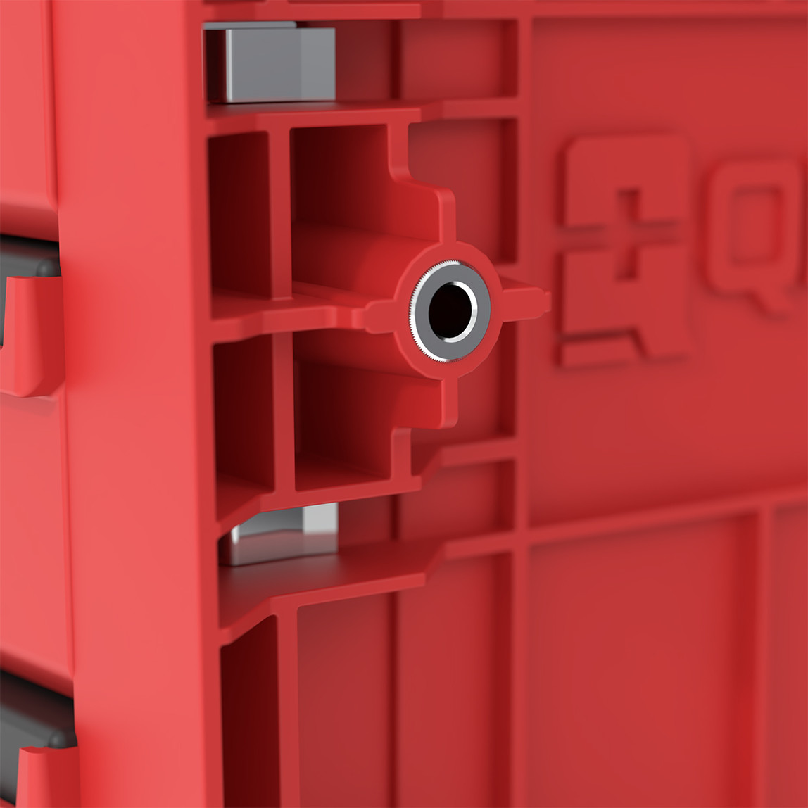    Qbrick System PRO Drawer 3 Toolbox 2.0 Expert RED Ultra HD 3 Çekmeceli Takım Çantası, Metal Raylı, Kırmızı 