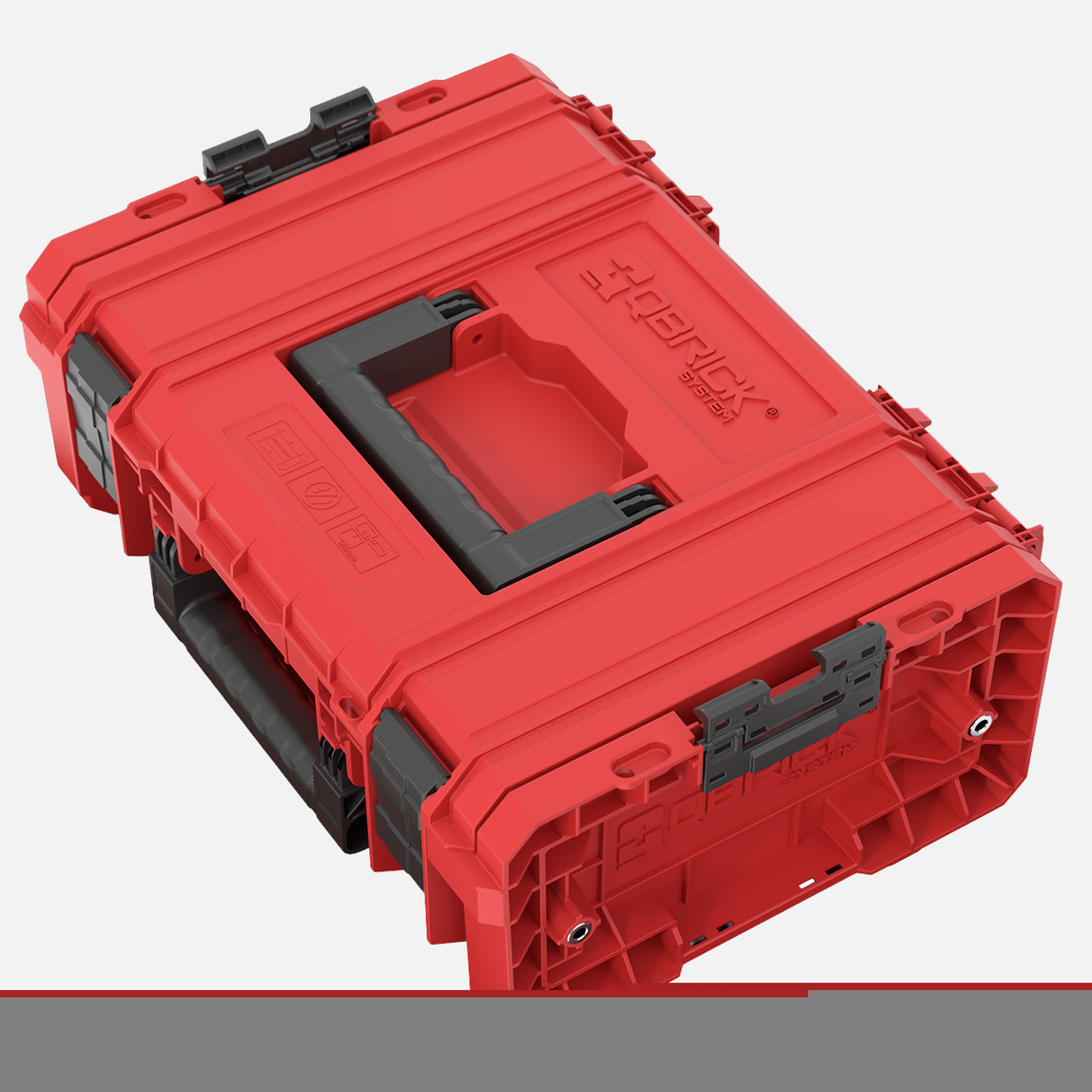   Qbrick System PRO Technician Case 2.0 RED Ultra HD 12 L Teknisyen Takım Çantası, Kırmızı 